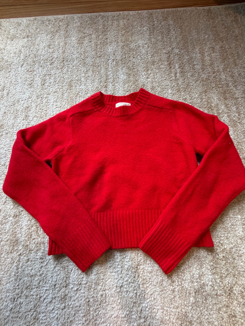 Red Women's Crewneck Sweater